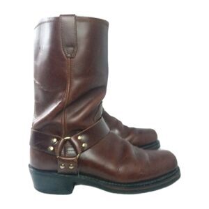 Dingo Dean Harness Boots Men's Size 10.5 D Brown 11" DI19057